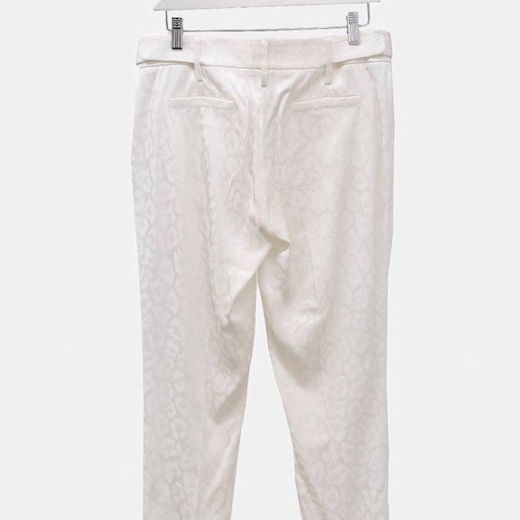 Smythe Cream Tonal Leopard Pattern Trousers - Picture 3 of 8
